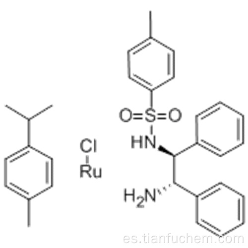 (S, S) -N- (p-Toluenesulfonil) -1,2-difeniletanodiamina (cloro) (p-cimeno) rutenio (II) CAS 192139-90-5